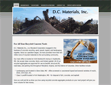 Tablet Screenshot of dcmaterials.com